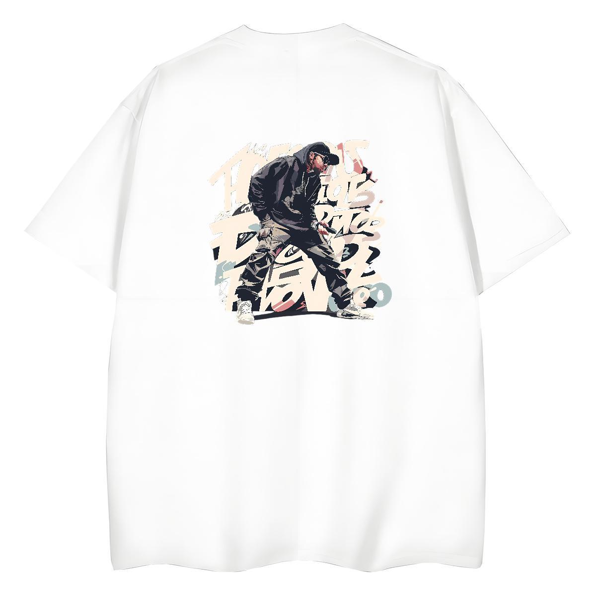 Brand Womens T Shirts 230g Cotton O Neck Short Sleeves Daily Wear character Couples T Shirts Loose fit Customized Print Clothes