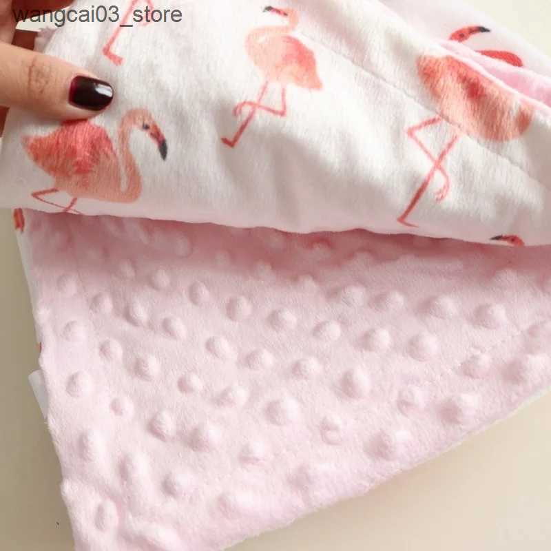 Blankets Swaddling High Quality Baby Blanket Winter Flannel Fleece Flamingo Blanket Infant Swaddle Stroller Wrap For Newborn Baby Bedding Blankets L24