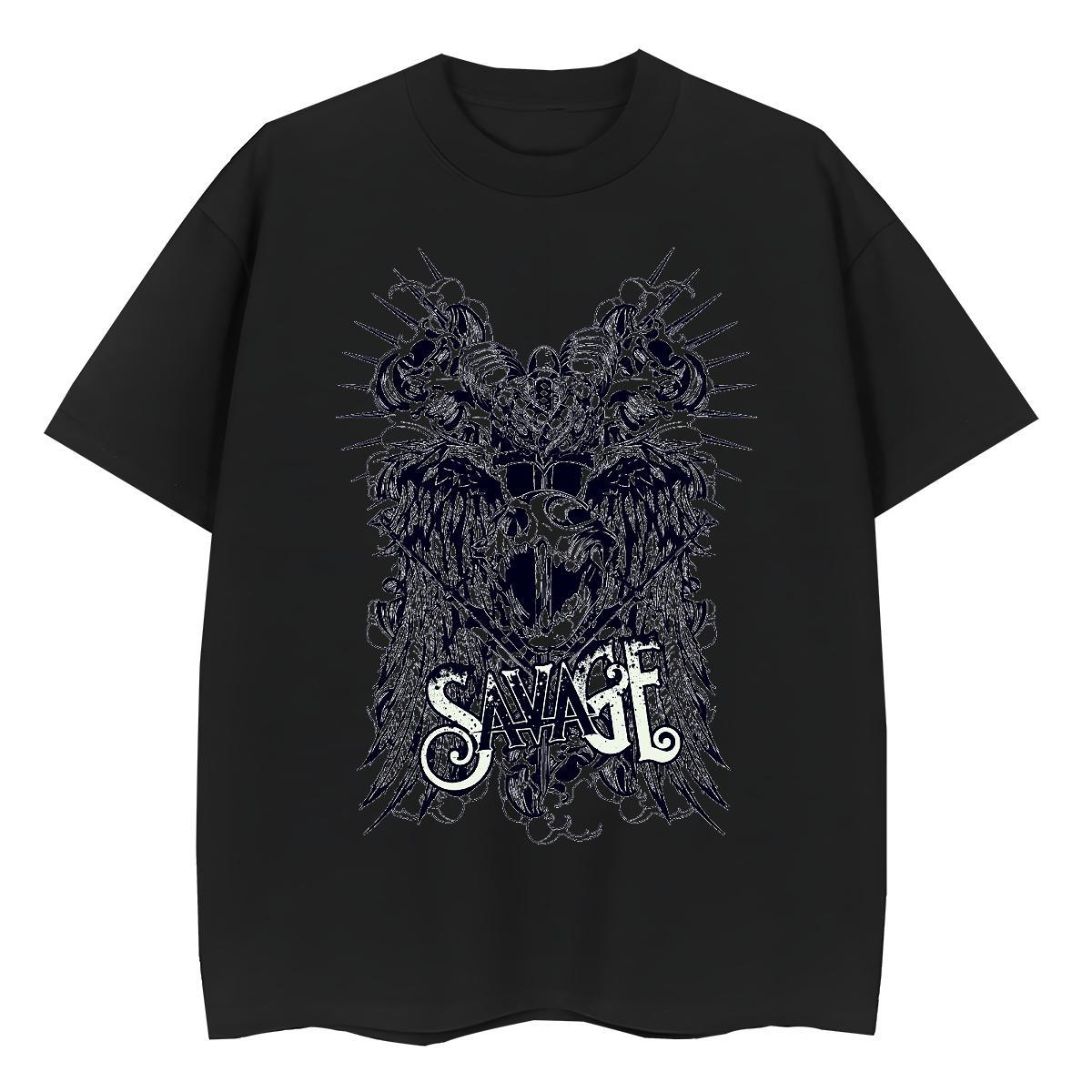 New Woman T Shirts 230g Pure Cotton Round Neck Short Sleeve Sports Street Wear skull Couples T Shirts Popular Graphic Tees