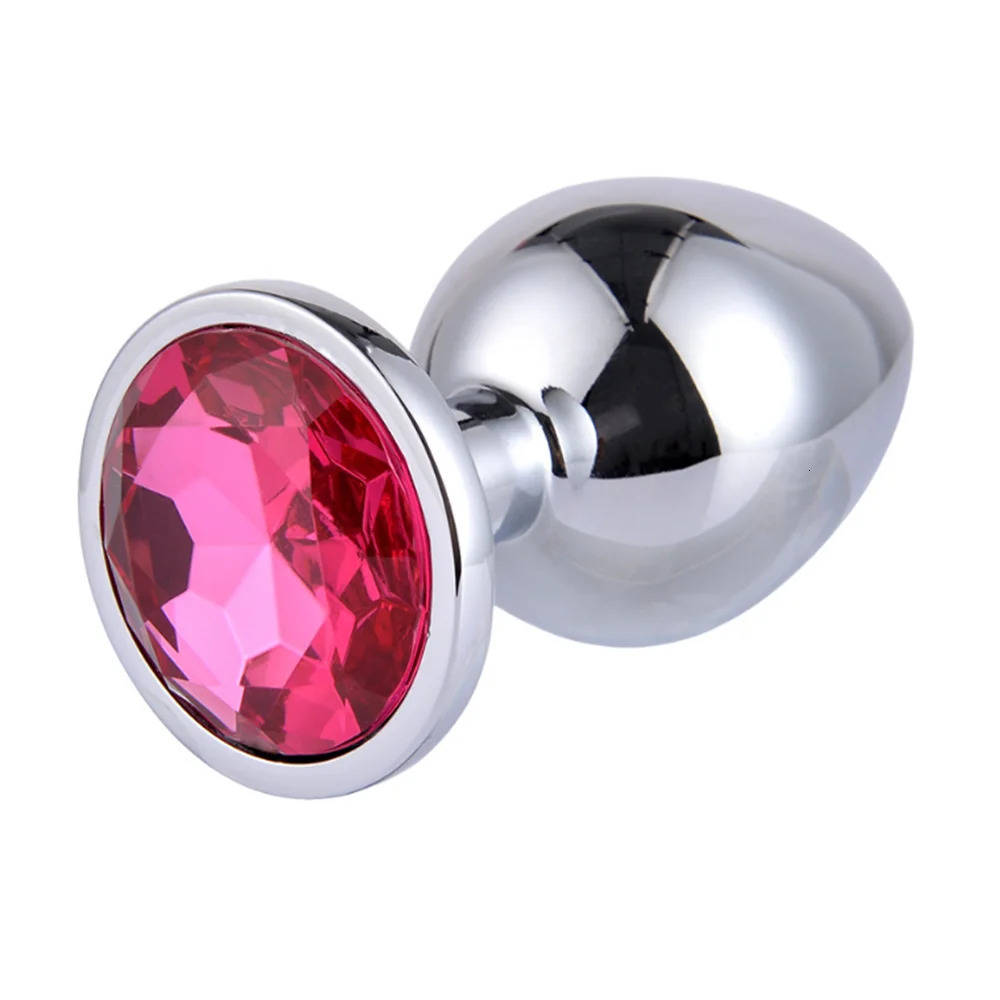 3 Size Anal Plug Stainless Steel Crystal Butt Plug Stimulator Anal Sex Toys Prostate Massager Dildo For Couples Adult Games 241010