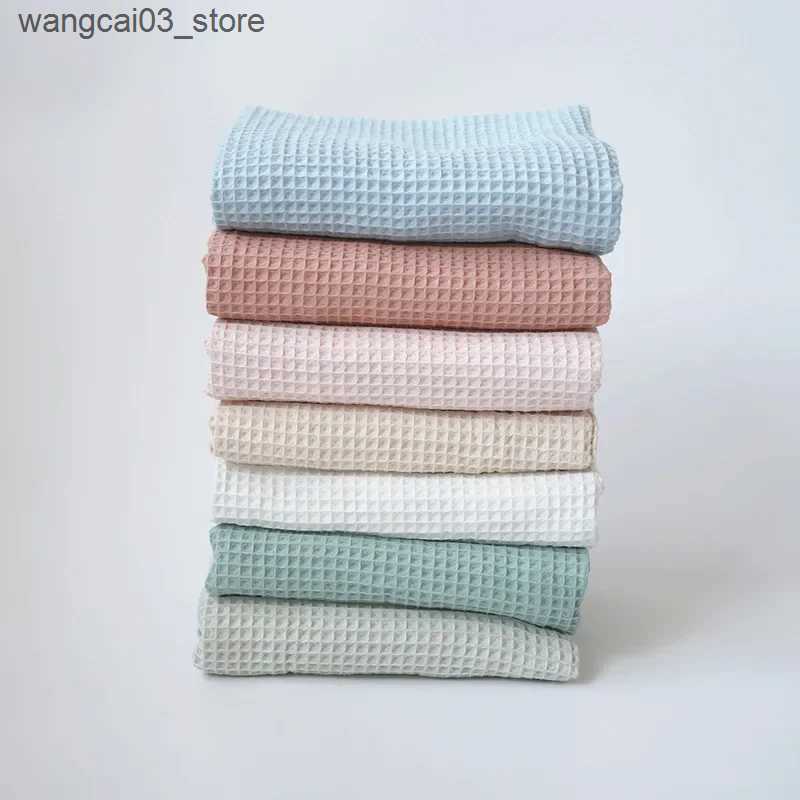 Blankets Swaddling Tassel Baby Blankets Newborn Waffle Cotton Baby Swaddle Blanket New Born Stroller Blanket Bedding Items Infant Nap Bed Cover L24091