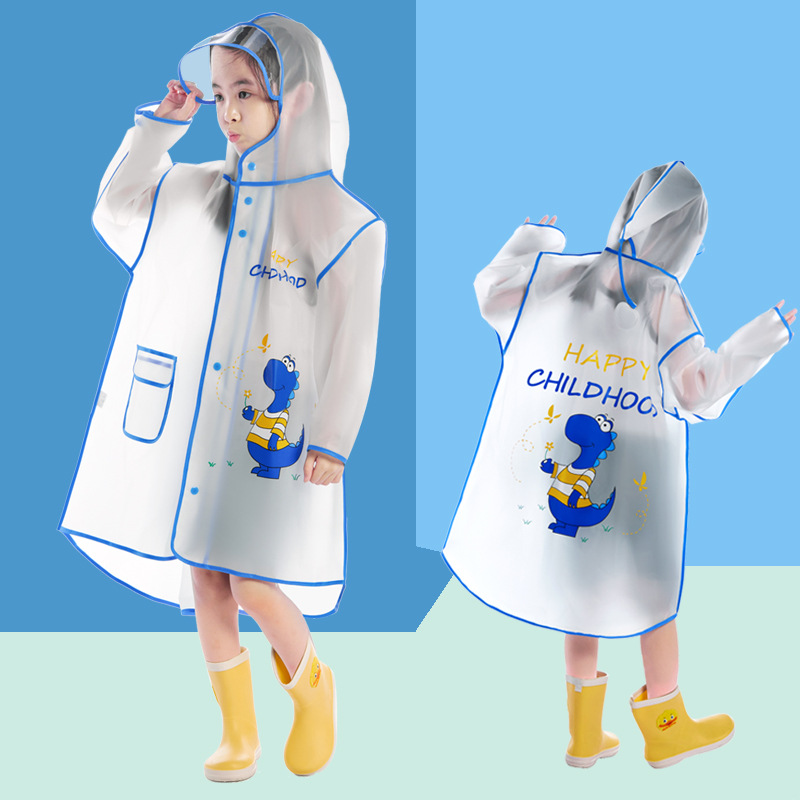 Non toxic and harmless children's hooded raincoat protecting baby's health