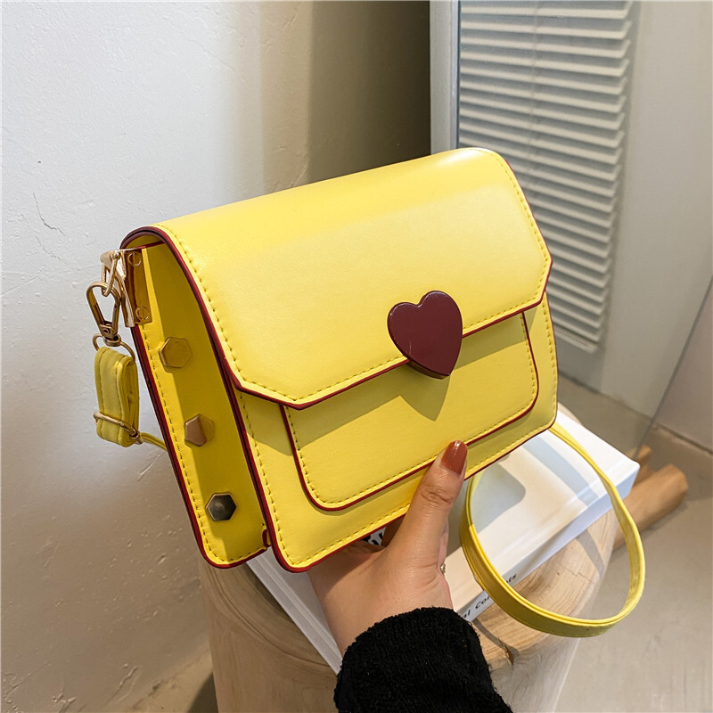 This year's popular new small square fashionable and simple shoulder bags, casual crossbody bags for women