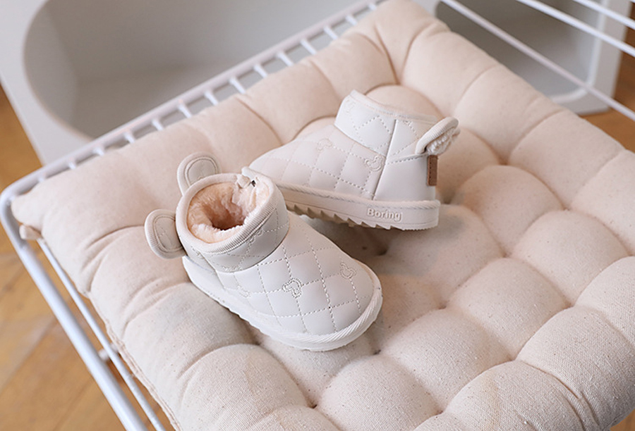 Baby Girls Boys Cute Rabbit Cartoon Snow Boots Children Thick Plush Winter Cotton Shoes Cutefeet Kids Outdoor Boots Waterproof Infant Casual Shoes Siz