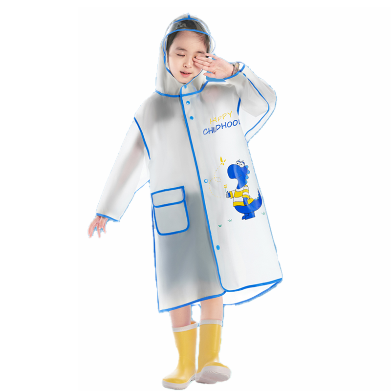 Children's raincoats effectively block rainwater and protect every inch of their skin