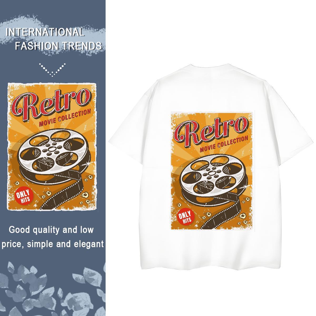 2024 T shirt 100% Cotton 230g Comfortable Home Outdoor tool Couples T Shirts Nice Custom Print Oversized Tees Shirts