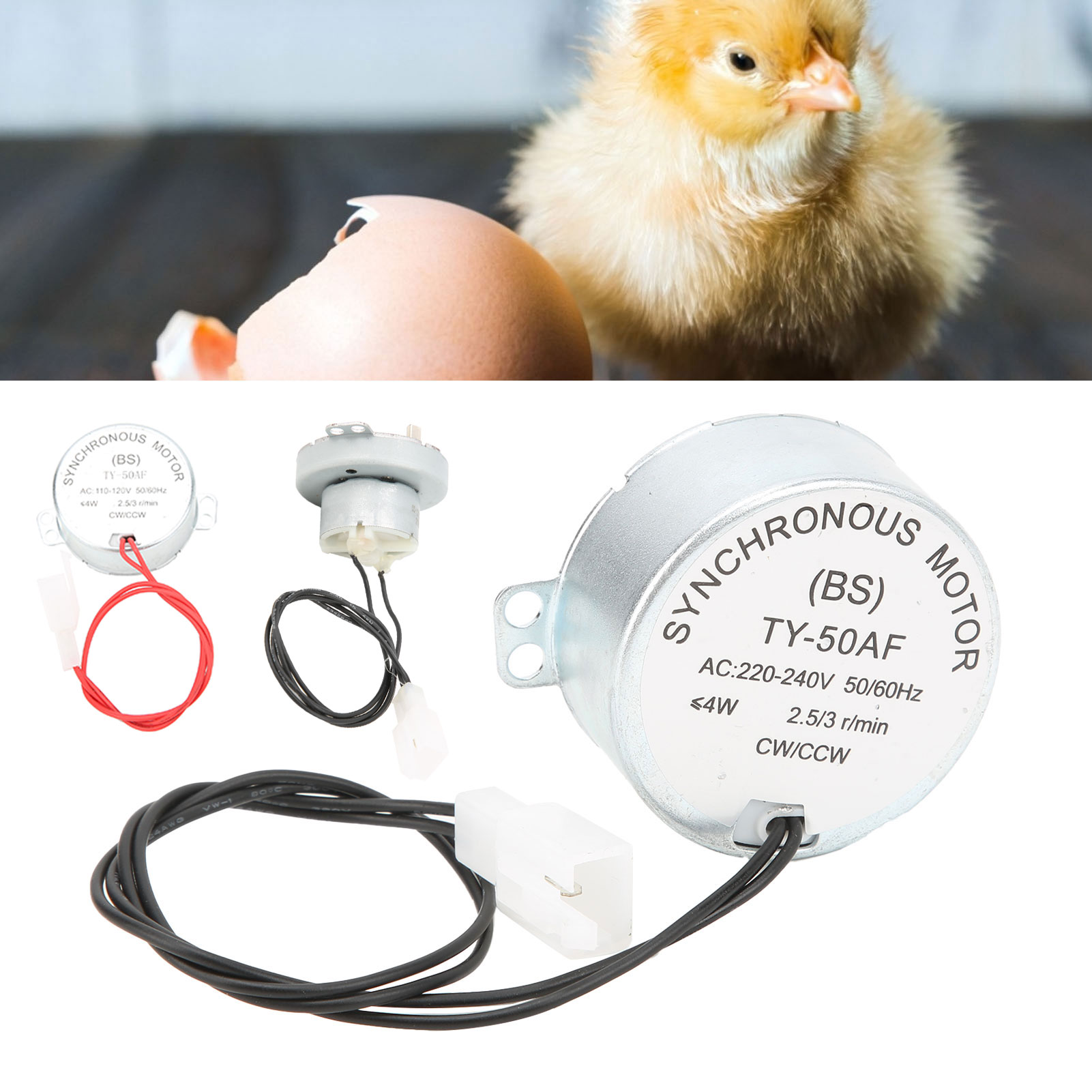 Automatic Incubator Motor CW / CCW Dual Mode Low Speed Egg Turning Mini Incubator Equipment Incubator Motor Egg Incubator Motor
