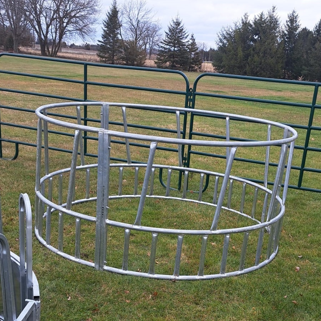 Galvanized Metal Corral Livestock Goat Feeding Bucket Horse Hay Rack/horses Hay Feeder/Round Bale Feeder/Cattle Goat Tray Feeder