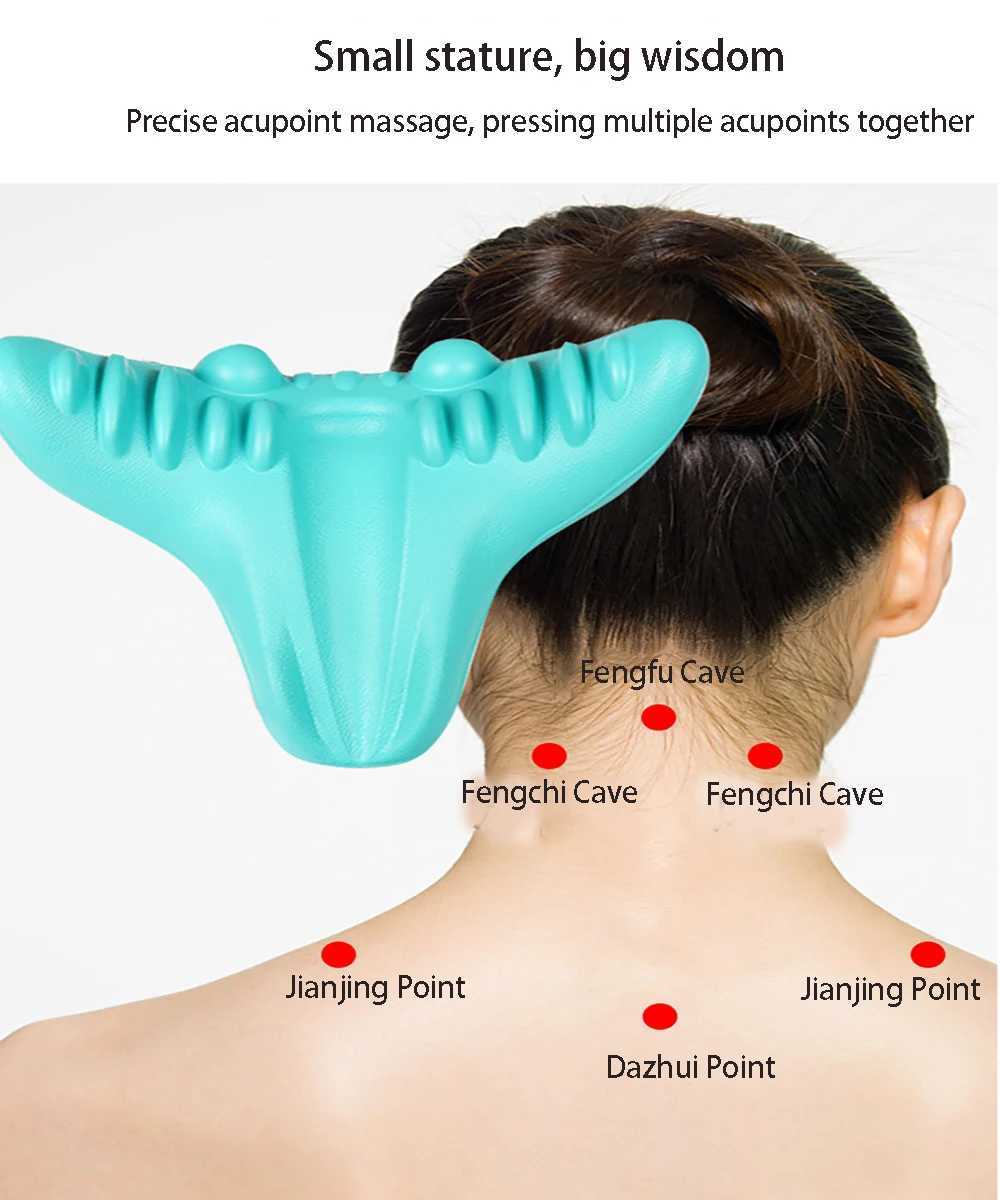 Neck hump posture corrector neck pressure relaxation massage neck corrector back support traction pillow W240819