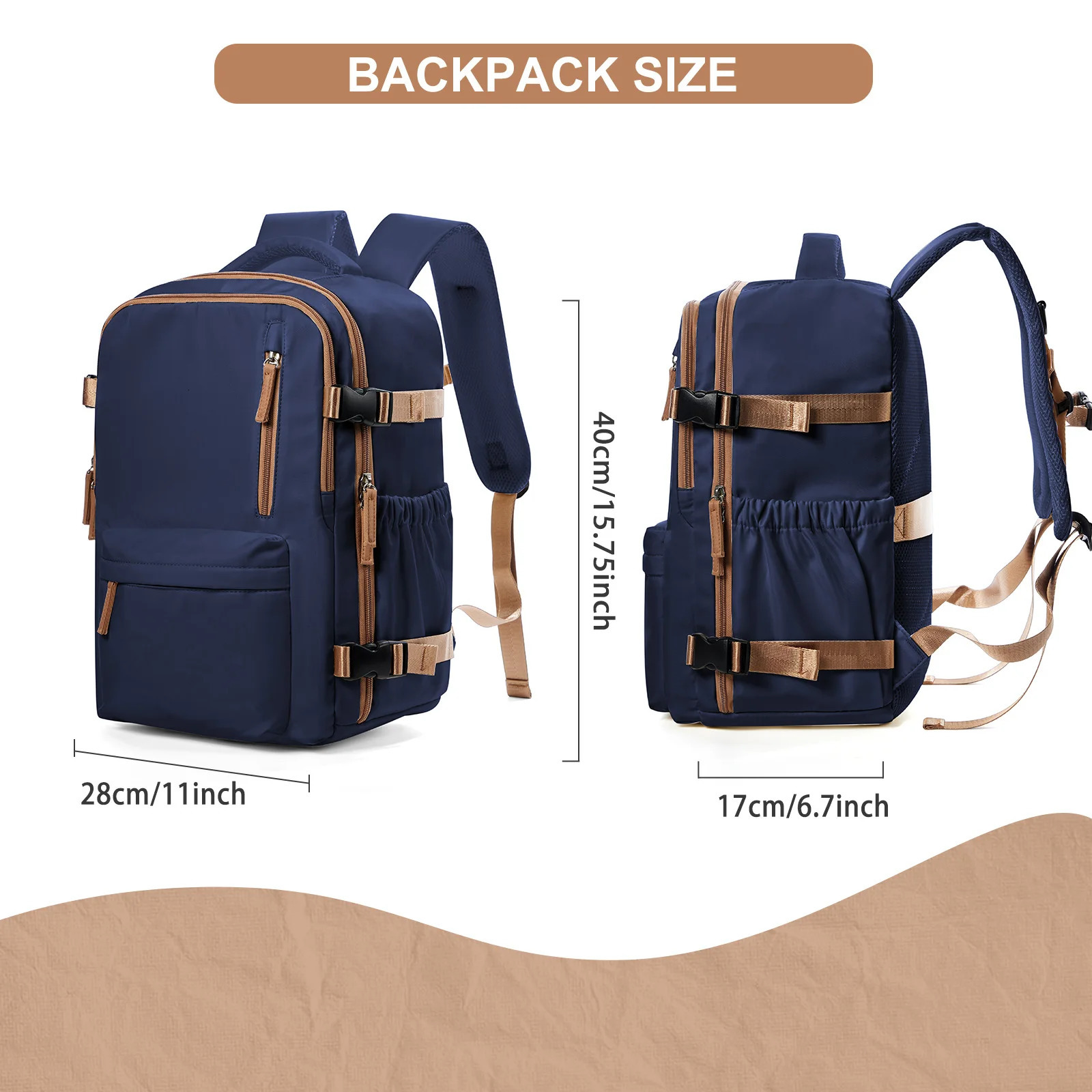 Travel Backpack Cabin Bag Ryanair Backpack 40x20x25 Carry-Ons Men Women 15.6 inch Laptop Backpack Casual Bussiness Backpack 241009