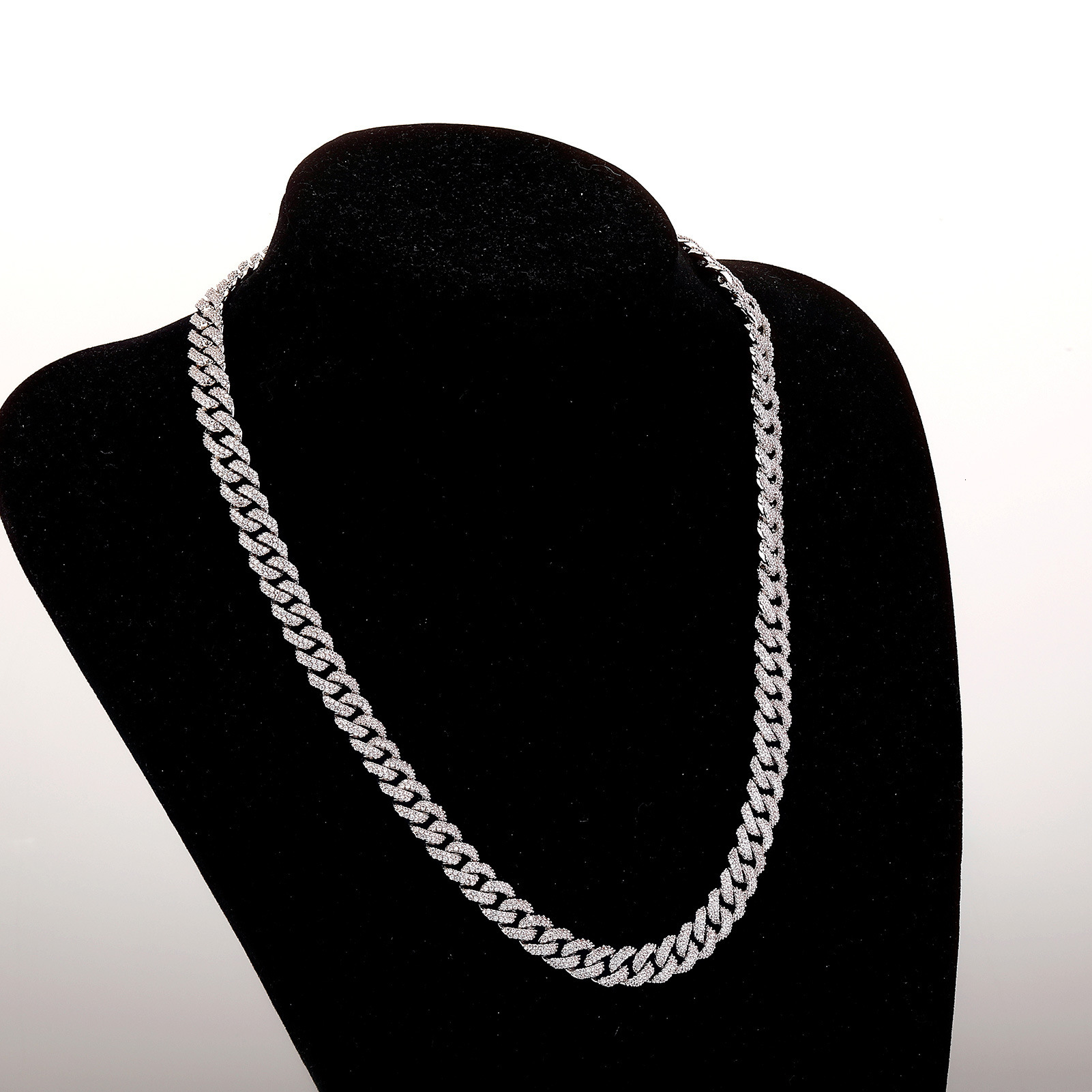 10MM Iced Out 18k Gold Cz Stone Cuban Link Chain Bracelet Necklace Choker Cubic Zirconiai Curb Chain Hip Hop Mens And Womens Miami Street Rapper Jewel