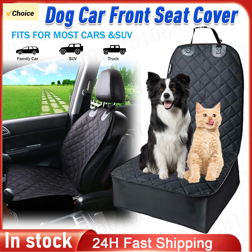 Dog Car Front Seat Cover Waterproof Non-Slip Car Rear Back Seat Mat Pet Cat Dog Carrier Mat Seat Cover Car Travel Accessories