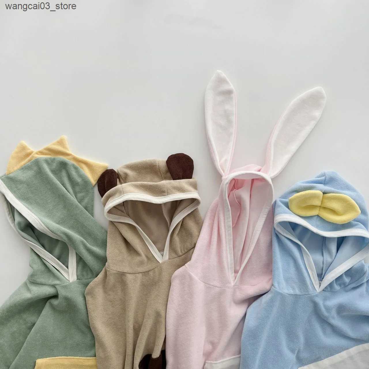 Blankets Swaddling Toddler Baby Hooded Towels Newborn Kids Bathrobe Super Soft Bath Towel Blanket Warm Sleeping Swaddle Wrap For Infant Boys Girls L24