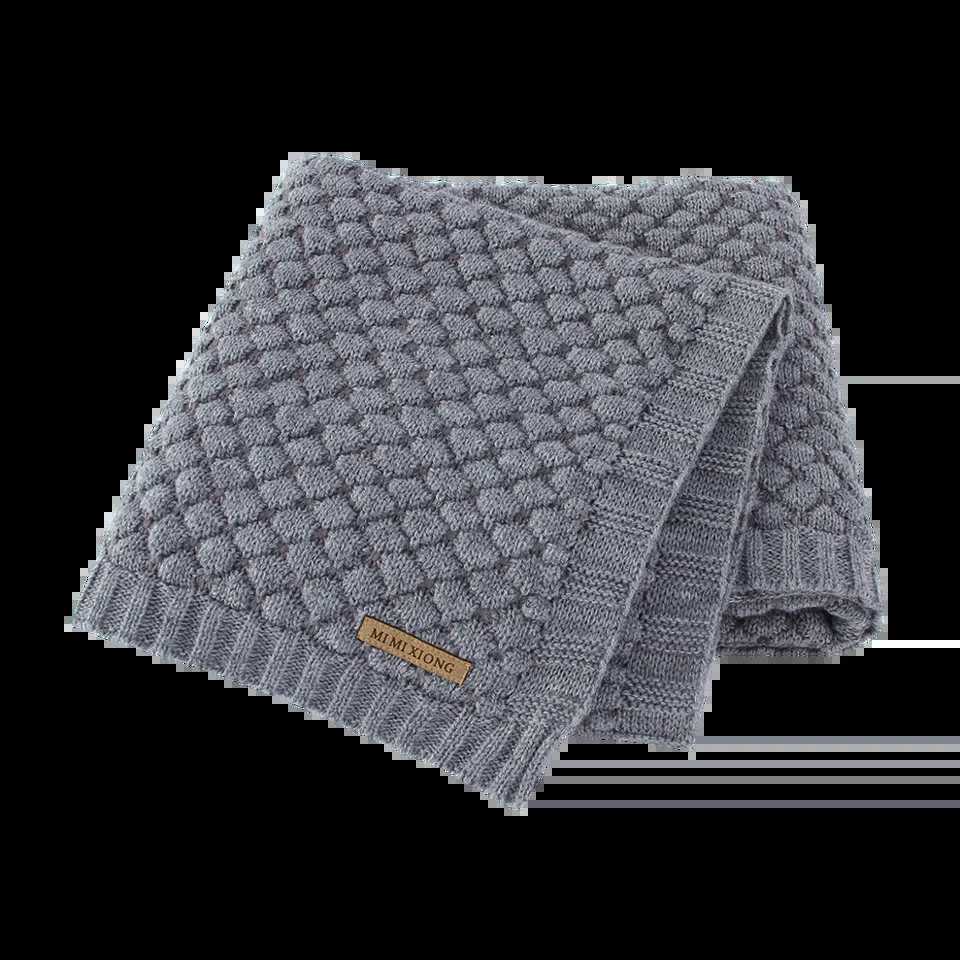 Blankets Swaddling Baby Blankets 100*80cm Knitted Newborn Boys Girls Swaddle Wrap Blanket Infant Kids Stroller Bedding Basket Quilt Child Accessory L2