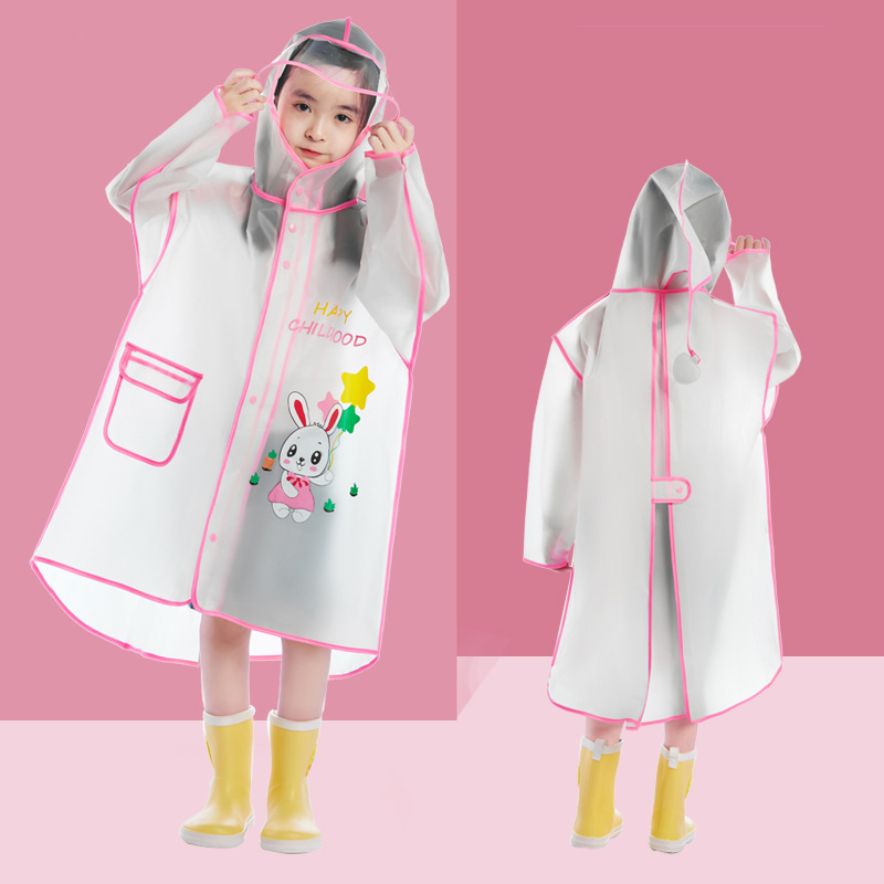 Children's raincoats effectively block rainwater and protect every inch of their skin