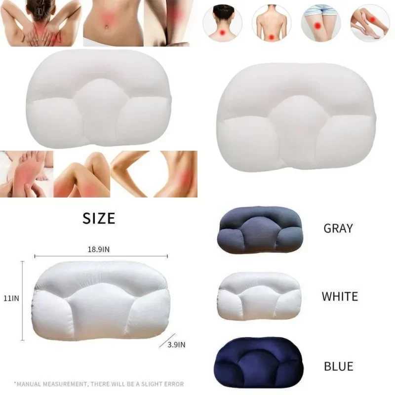 Body massager omnidirectional sleep pillow neck massager sleep memory foam shaped head massage pad head massage W240819
