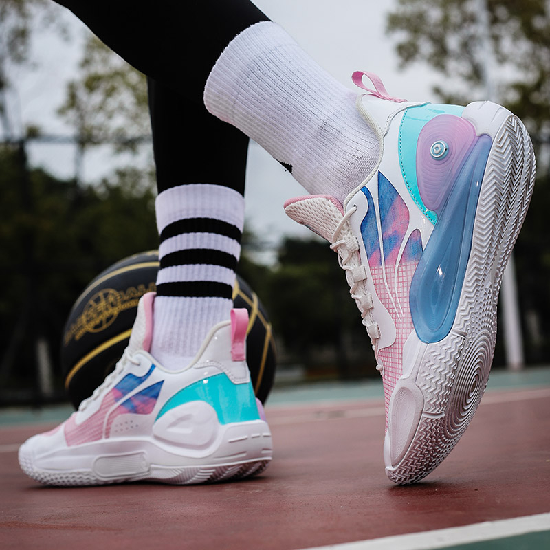 New men's actual combat shock-absorbing rebound actual combat basketball shoes Blitz 9 breathable fashion couple street shoes