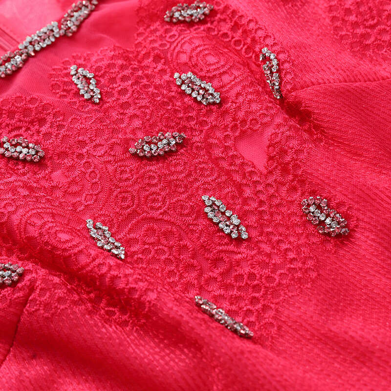 formal occasion 2024 new style feminine temperament high-end feeling waist cinching embroidered long skirt dress