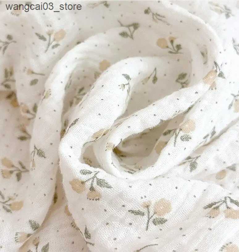 Blankets Swaddling Summer Baby Blanket Newborn Muslin Swaddle Blankets For Boys Girls Floral Soft Baby Receiving Blankets Sleeping Cover Crib Quilt L2
