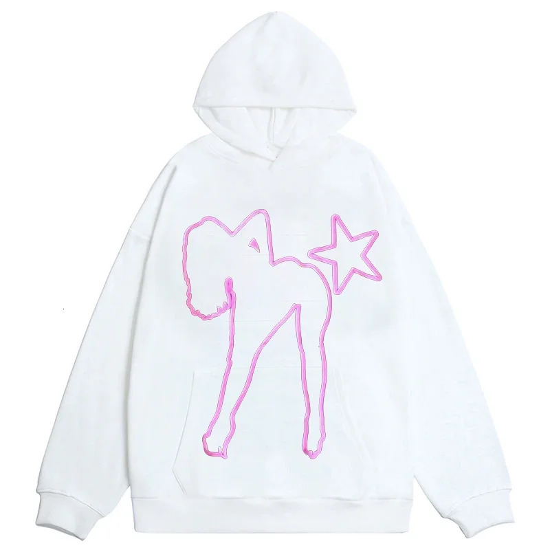 Harajuku Hip Hop Creative Sweatshirts Y2k Hooded Sweatshirt Graphic Print Hoodie Men Women Oversized Street Hoodies Tops 241011