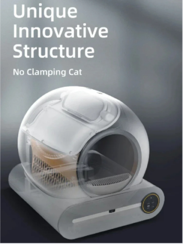Tonepie Automatic Smart Cat Litter Box Self Cleaning Fully Enclosed App Control Remove Odors Sandbox 65L Litter Tray