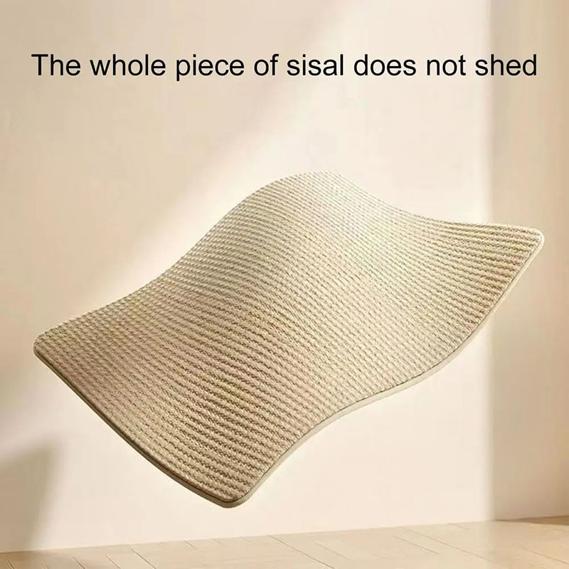 Natural Sisal Cat Scratcher Mat shavings resistant Indoor Cat Scratching Pad Grinding Paw Toy Solid Wood Scraper for Cats Pets