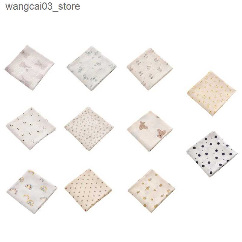 Blankets Swaddling Upgraded Muslin Swaddle Blanket Cotton Muslin Square Soft Large Muslin Swaddles Muslin Cloths for Baby Boys Girls Dropshipping L240