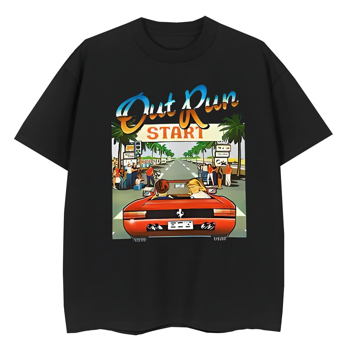 2024 Casual Women T Shirts 230g 100% Cotton Breathable Short Sleeve Street Casual car Women Tees High quality Anime Oversized Polos