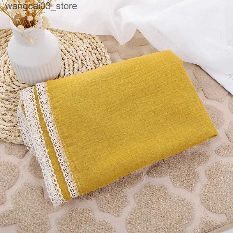 Blankets Swaddling New Baby Cotton Muslin Tassels Swaddle Print Newborn Wrap Receiving Blanket Sleeping Blanket Diapers Baby Bath Towel 100x120cm L240