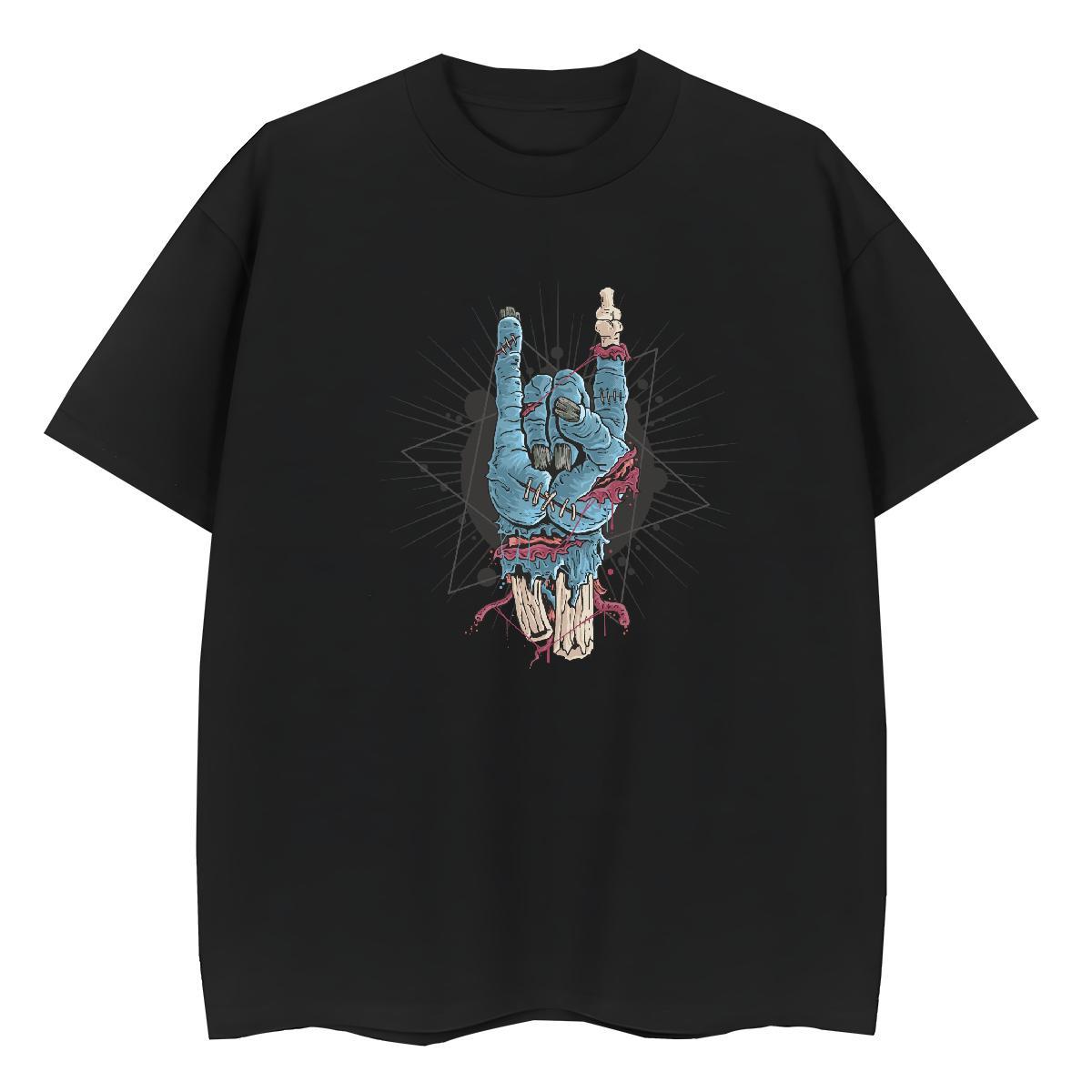 Fashion New Woman T Shirts 230g Cotton Breathable Crew Neck Casual skull Lady T shirt Unisex Anime Polos