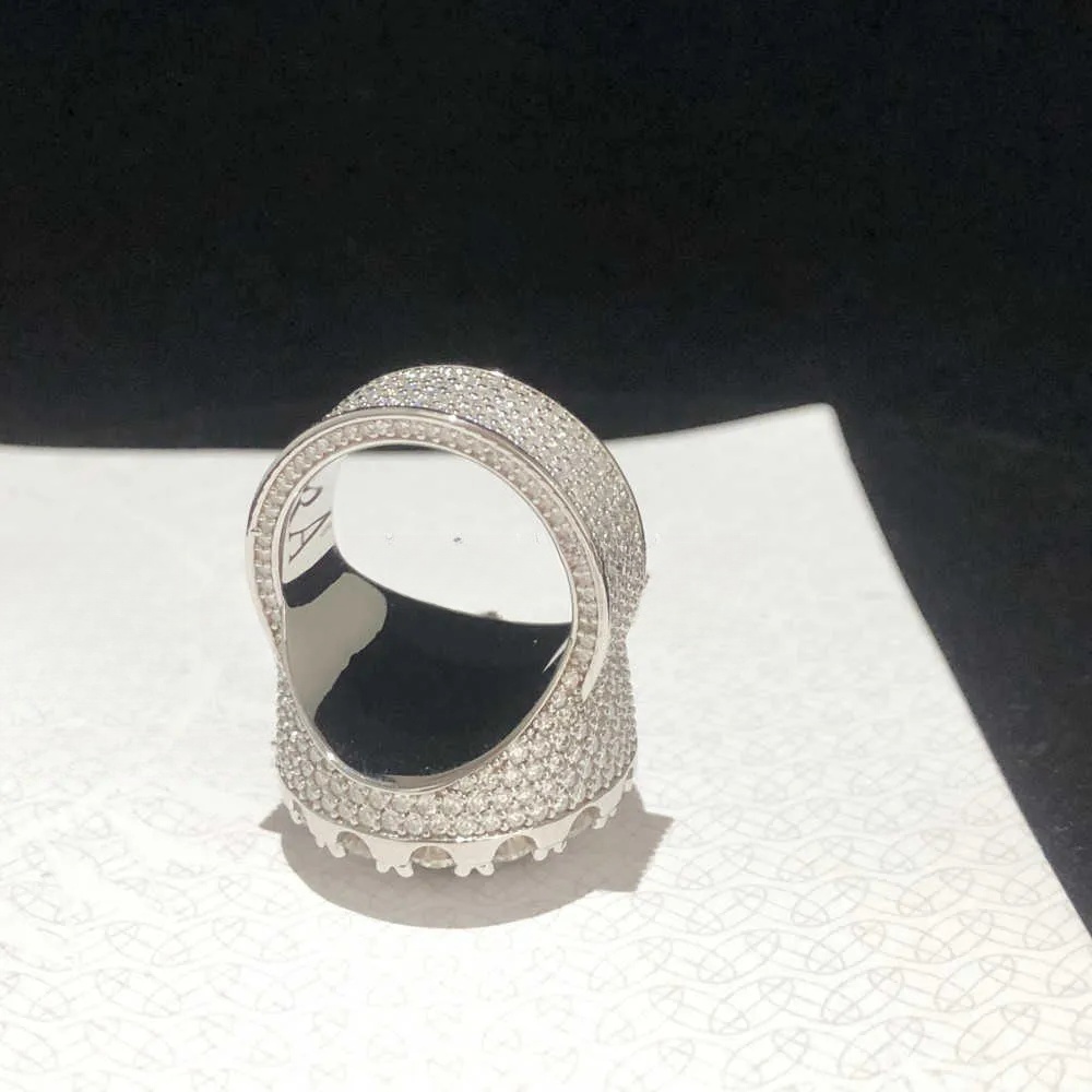 Moissanite Pass Diamond Tester Iced Out 925 Silver Champion Ring Custom Hip Hop 10k 14k Men Jewelry