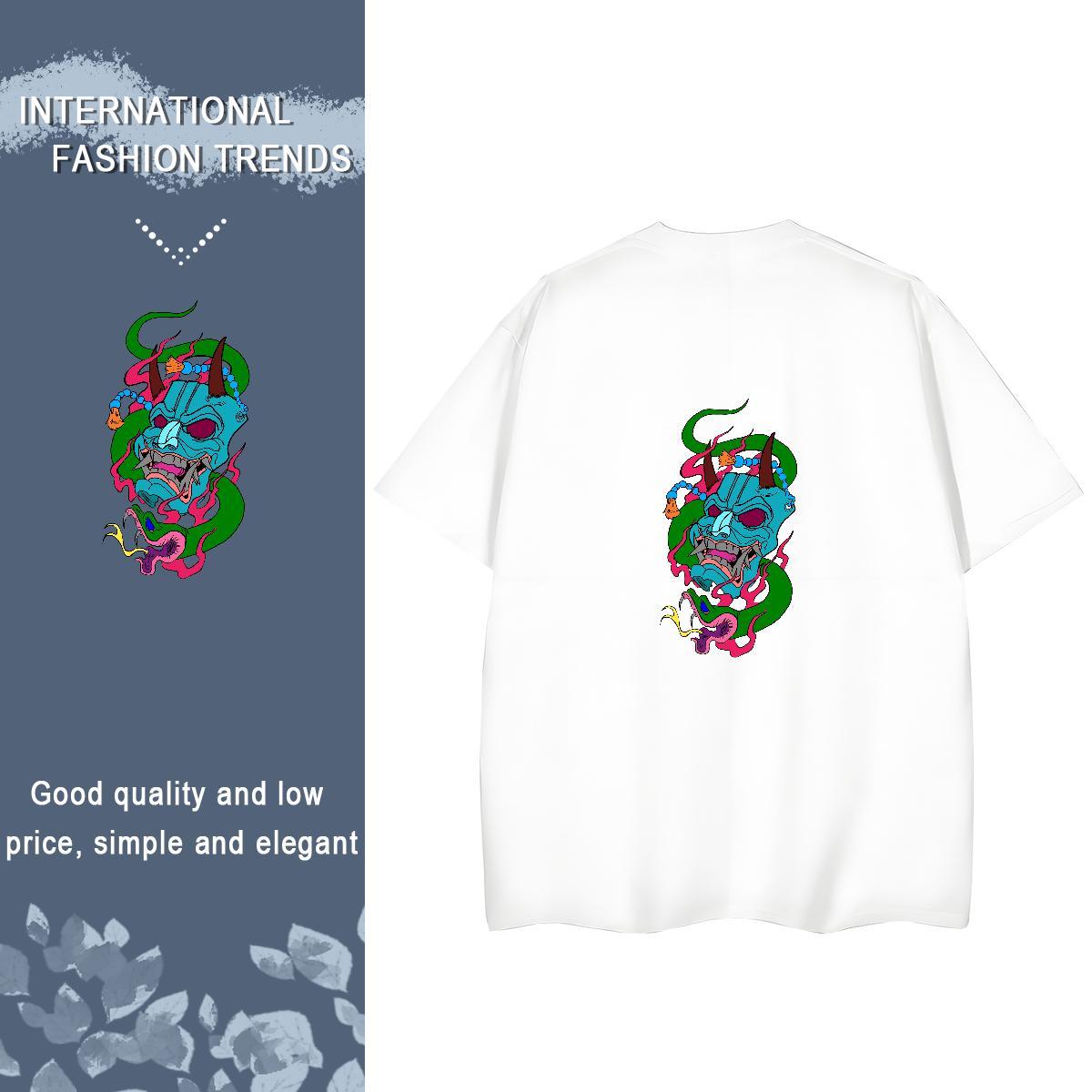 2024 Women T Shirts 230g 100% Cotton Short sleeve Soft Spring Summer skull Women Tshirts Nice DIY Logo Tops