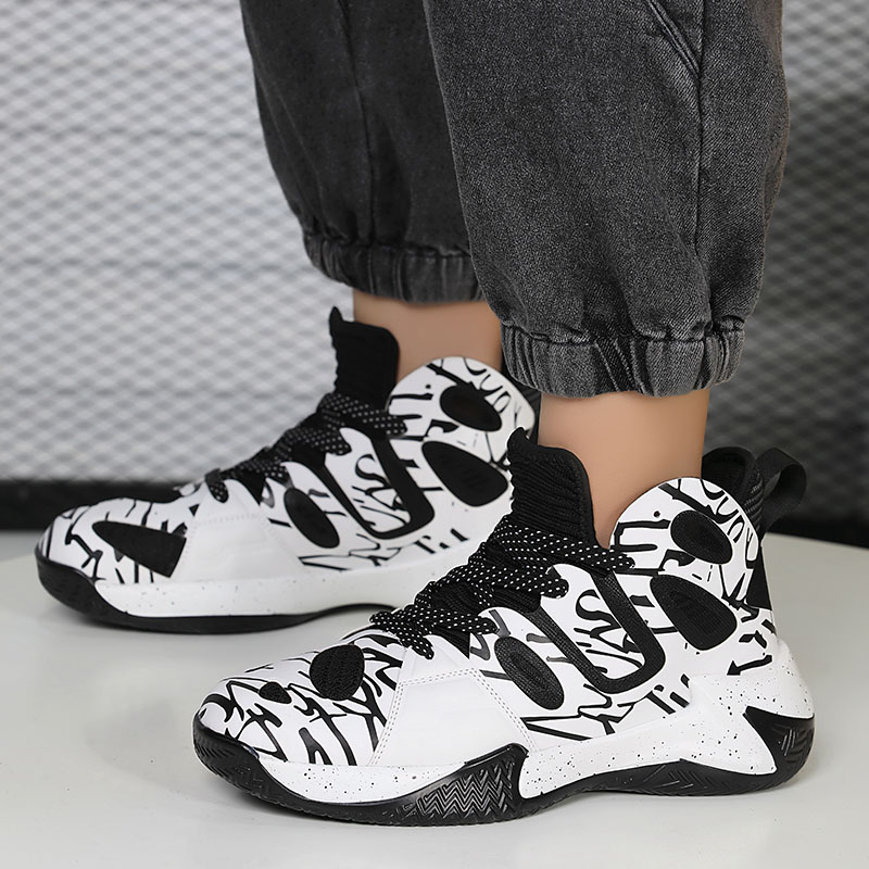 2024 new youth basketball shoes fashion personality fashion shoes outdoor sports casual male shoes student running shoes