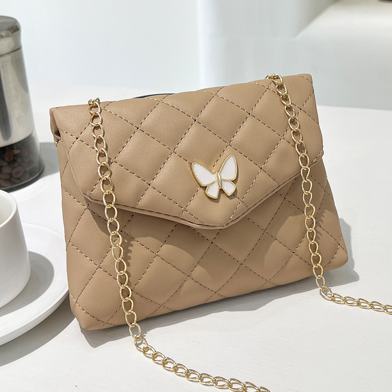 Designer tote bag 2024 new embroidery small square bag butterfly decorative Korean version of the casual shoulder bag crossbody women's bag one p