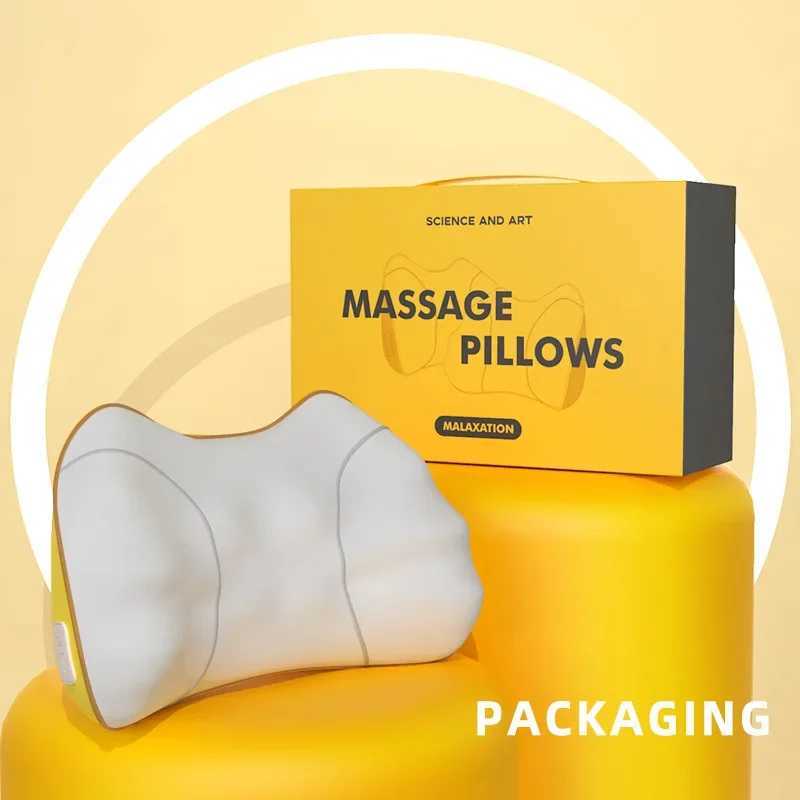 Lumbar massager back installation neck hot compression massage pillow lumbar spine massage W240819