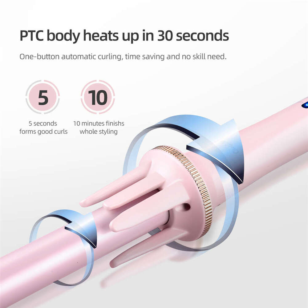25mm Automatic Curler Stick Professional Rotating Curg Iron Negative Ion Hair Waver Ceramic Coating Styg hine