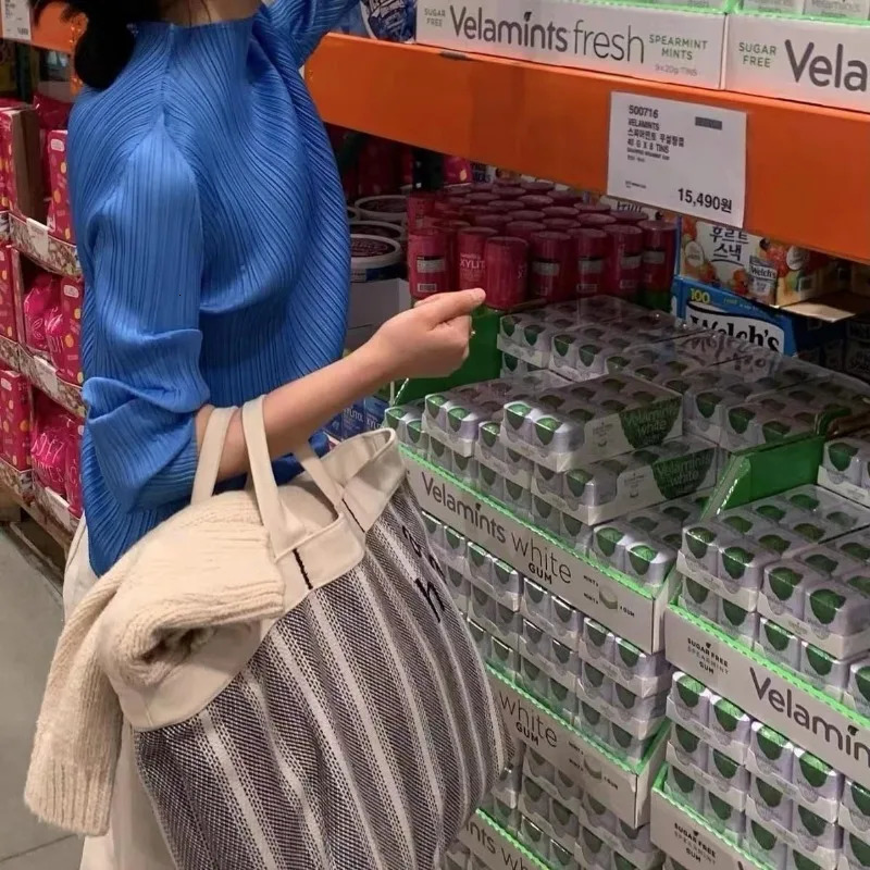 Korean wallet casual and simple INS style embroidered letter handbag used for handling large capacity canvas bags 241008