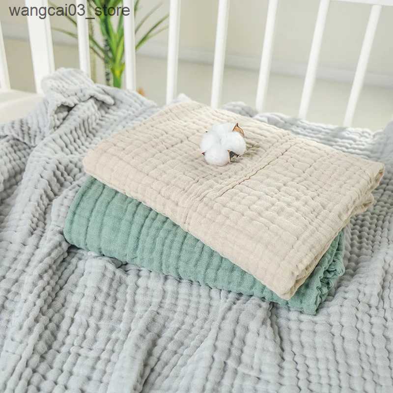 Blankets Swaddling 6 Layer Cotton Gauze Baby Blanket Newborn Muslin Baby Bath Towel Soft Swaddle Wrap Stroller Blanket Lange Bedding Items L240910
