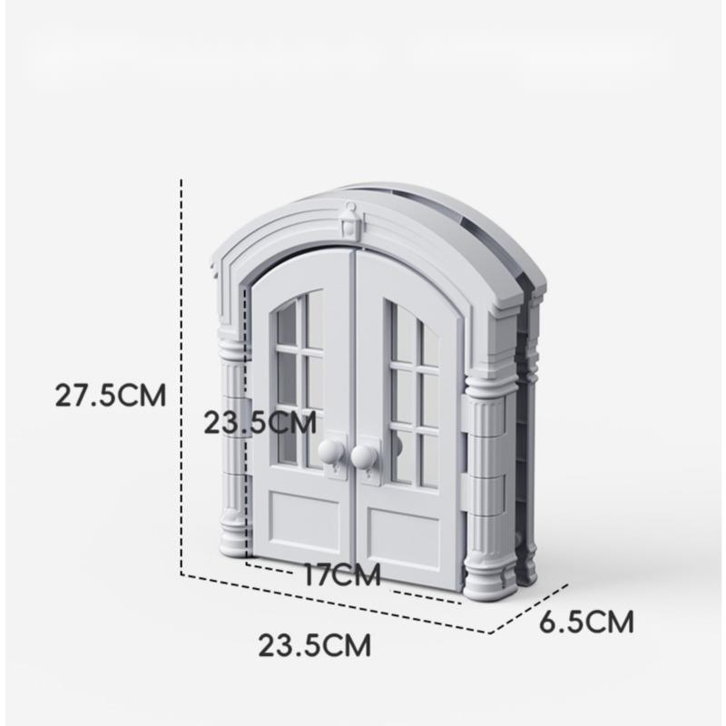 European Minimalist Cat Door Free Entry And Exit Dog Passage Double Door Design Kitten Gate Safety Buckle Pet Supplies