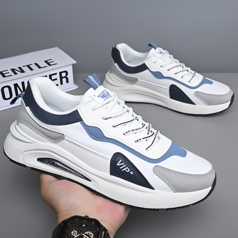 New Soft Sole Mesh Men's Summer Trend Comfortable Running and Sports Versatile Leather Surface Anti slip Casual Shoes