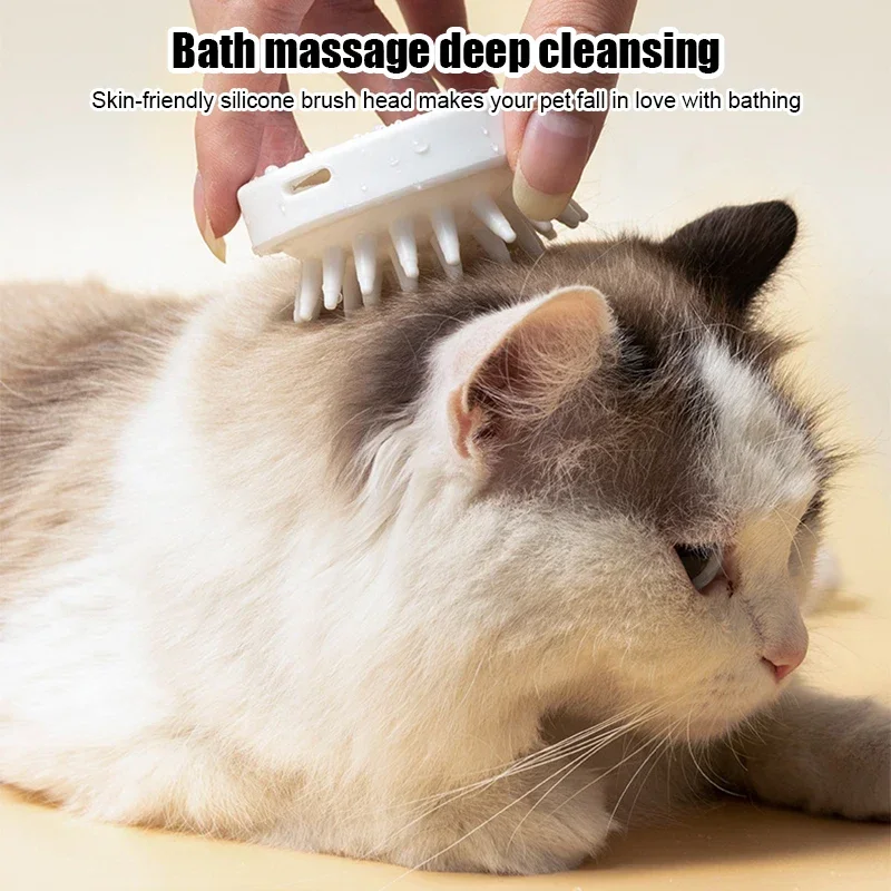 Pet Bath Brush Rubber Comb Hair Removal Brush Pet Dog Cat Grooming Cleaning Glove Massage Pets Hair Care Scrubbing Massage Brush