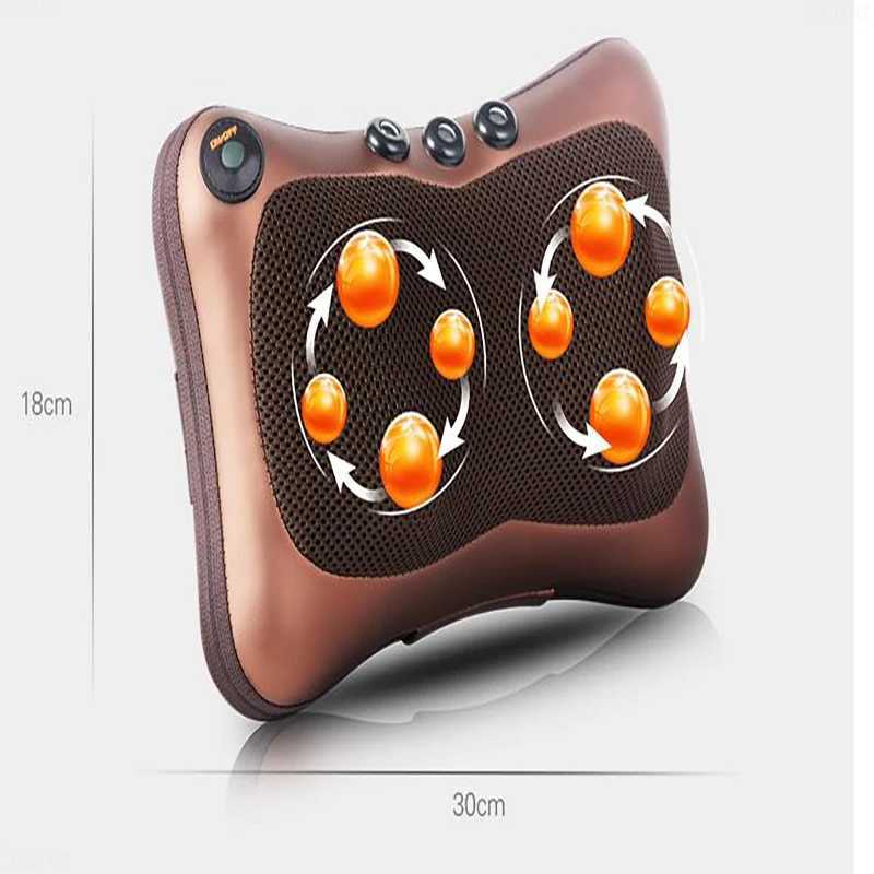 Cervical spine massager neck lumbar spine back multifunctional body massage pillow car massage pad used for learning W240819