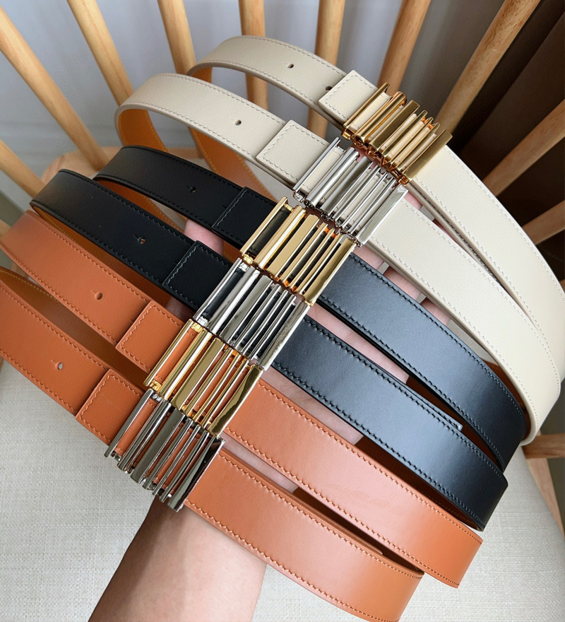 Leather Classic Belts Women Waist Band Casual Letter Smooth Buckle Belt Width 1.5cm width 2.8cm width with gift box