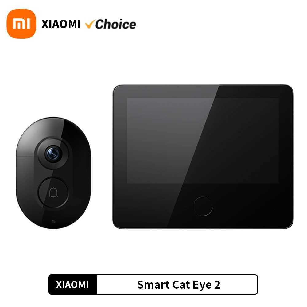 Doorbells Xiaomi Smart Cat Eye 2 HDR 5-Inch 720P Screen 3MP HD Camera 180 Wide Angle Lens 940nm Infrared Night Vision Intercom Doorbell S249248