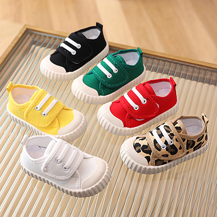 Infant Children Canvas Shoes New Fashion Classic Soft Comfortable Boys Sneakers Girls Casual Shoes Cutefeet Kids Skate Shoes Leopard Pattern Sizes US1