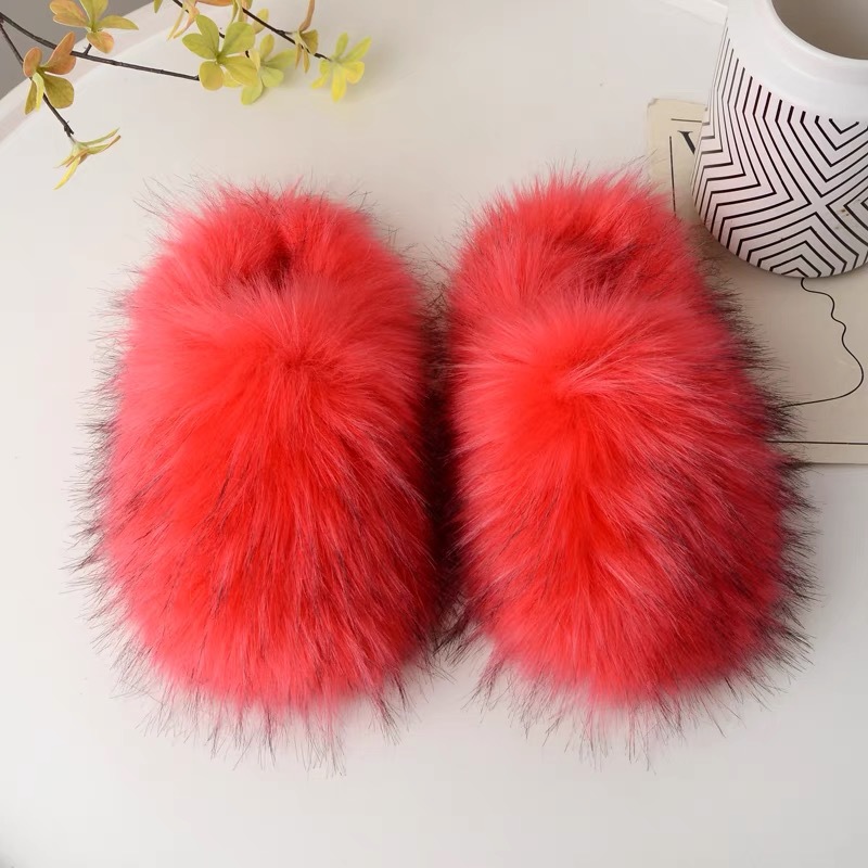 Fluffy Sandal for Women Winter Slipper Fur Warm Slides Flip Flop Flat Furry Outdoor Fashion Sandals