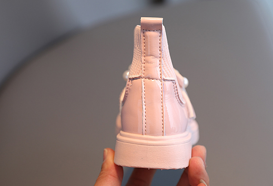 Baby Girls Princess Boots Sock Shoes Children Casual Toddlers Kids Autumn Winter Leather Shoes Happysteps with Pearls Beading Sizes 21-30