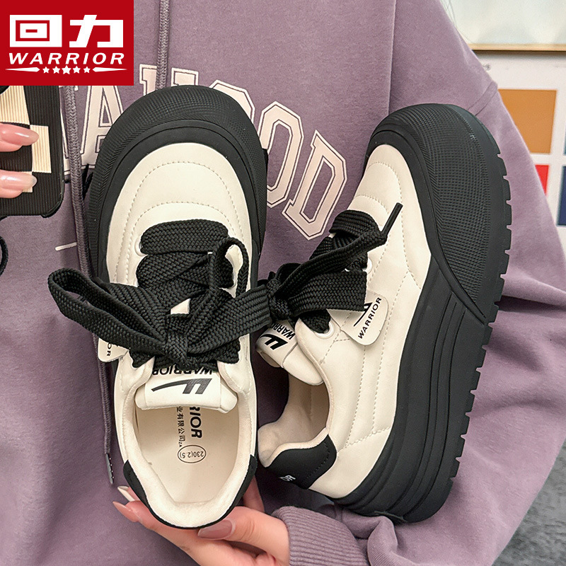 Huili Women's Shoes 2024 Autumn New Collection Board Shoes Women's Thick soled Height Increasing Casual Shoes Breathable and Versatile, with