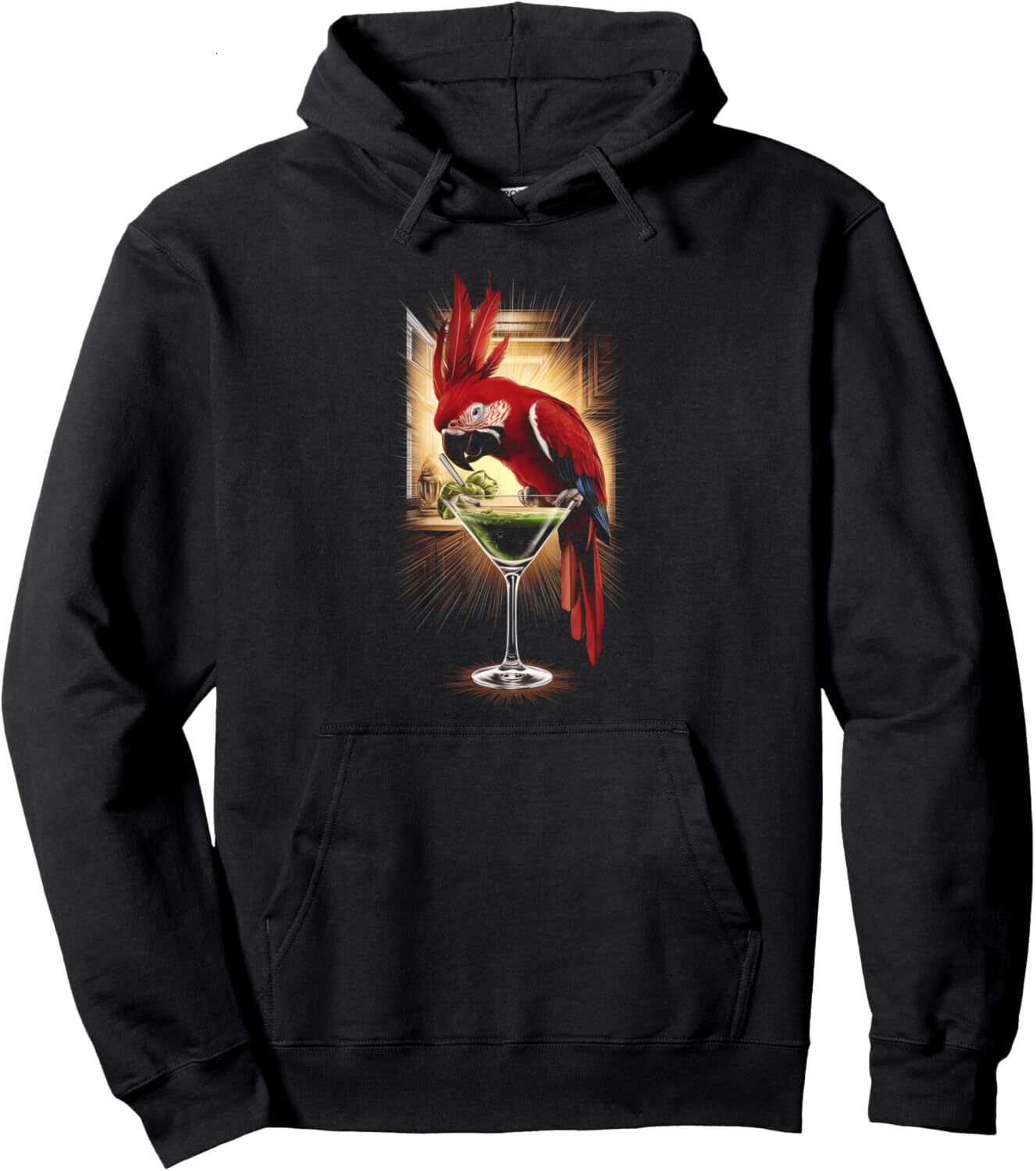 Hoodie for Mens Womens Parrot Cocktail Bird Tropical Summer Vacation Beach Design Pullover Hoodie Graphic Hoodies sweatshirt trend