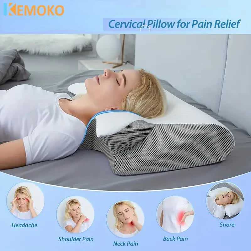 Sleep memory neck pillow slow cotton rebound comfortable memory foam sleep neck care neck protection massager W240819